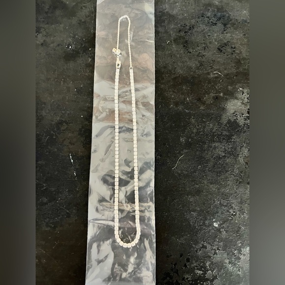 New- Pandora Sterling Silver Tennis Choker Necklace - Picture 9 of 11